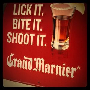Grand Marnier wall tins.